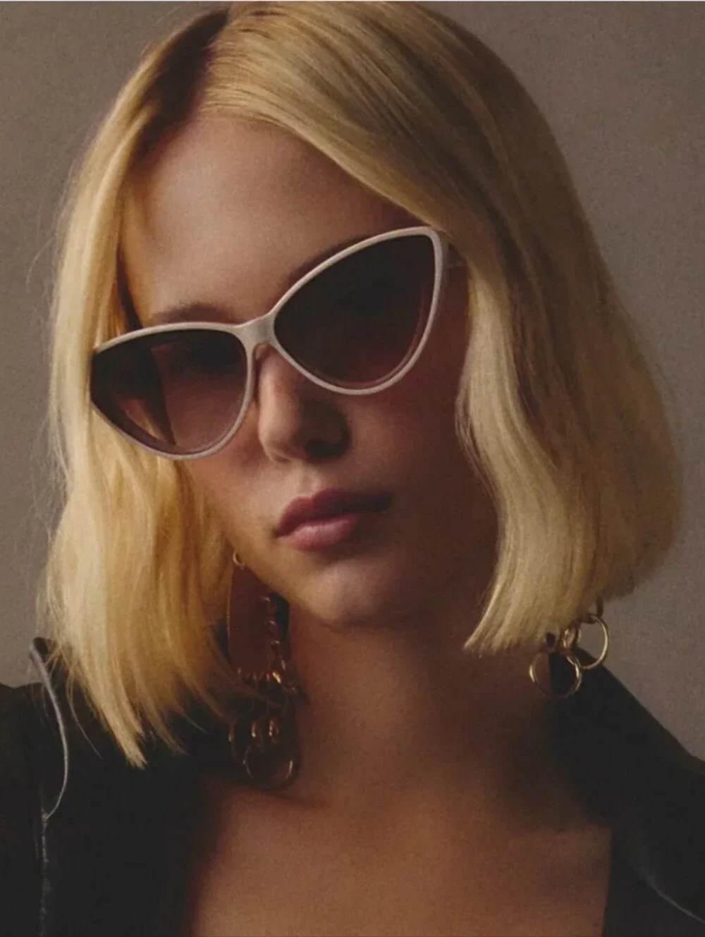 QUAY Tempted Sunglasses - Champagne/Brown Fawn